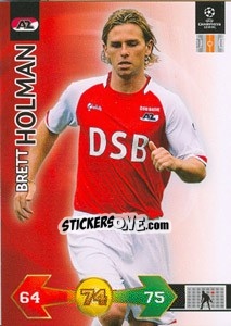 Sticker Brett Holman - UEFA Champions League 2009-2010. Super Strikes - Panini