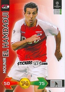 Sticker Mounir El Hamdaoui - UEFA Champions League 2009-2010. Super Strikes - Panini