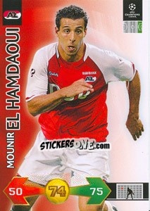 Sticker Mounir El Hamdaoui - UEFA Champions League 2009-2010. Super Strikes n. 25 - Panini