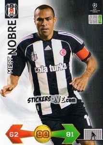 Cromo Mert Nobre - UEFA Champions League 2009-2010. Super Strikes - Panini