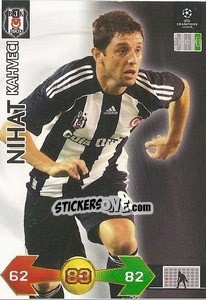 Sticker Nihat Kahveci - UEFA Champions League 2009-2010. Super Strikes n. 38 - Panini