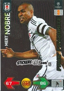 Sticker Mert Nobre - UEFA Champions League 2009-2010. Super Strikes n. 39 - Panini