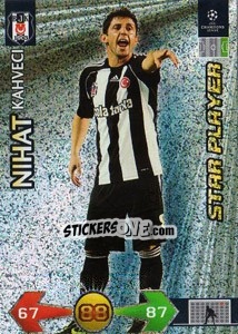 Cromo Nihat Kahveci - UEFA Champions League 2009-2010. Super Strikes - Panini