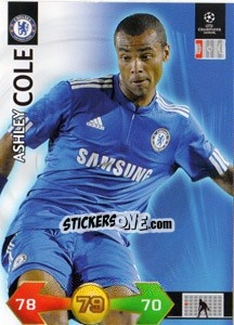 Cromo Ashley Cole - UEFA Champions League 2009-2010. Super Strikes - Panini