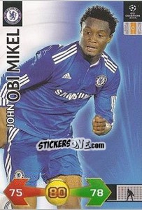 Sticker John Obi Mikel - UEFA Champions League 2009-2010. Super Strikes n. 48 - Panini