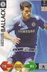Sticker Michael Ballack - UEFA Champions League 2009-2010. Super Strikes n. 49 - Panini