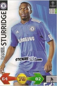 Sticker Daniel Sturridge - UEFA Champions League 2009-2010. Super Strikes - Panini