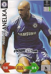 Sticker Nicolas Anelka - UEFA Champions League 2009-2010. Super Strikes - Panini