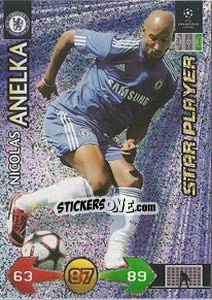 Sticker Nicolas Anelka - UEFA Champions League 2009-2010. Super Strikes n. 63 - Panini