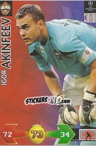 Sticker Akinfeev Igor - UEFA Champions League 2009-2010. Super Strikes n. 64 - Panini