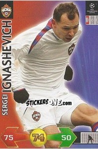 Sticker Ignashevich Sergei - UEFA Champions League 2009-2010. Super Strikes n. 65 - Panini
