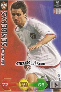 Figurina Semberas Deividas - UEFA Champions League 2009-2010. Super Strikes n. 66 - Panini