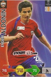 Sticker Aldonin Evgeni - UEFA Champions League 2009-2010. Super Strikes n. 67 - Panini
