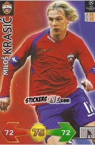 Sticker Krasic Milos - UEFA Champions League 2009-2010. Super Strikes - Panini