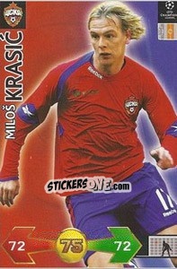 Sticker Krasic Milos - UEFA Champions League 2009-2010. Super Strikes n. 69 - Panini