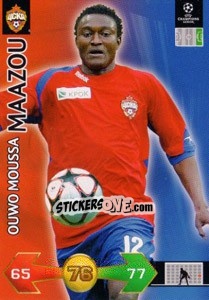Figurina Maazou Ouwo Moussa - UEFA Champions League 2009-2010. Super Strikes - Panini