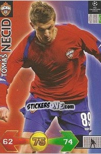 Sticker Necid Tomas - UEFA Champions League 2009-2010. Super Strikes - Panini