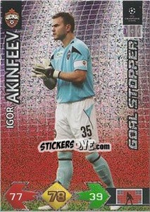 Sticker Akinfeev Igor - UEFA Champions League 2009-2010. Super Strikes - Panini