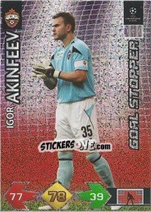 Sticker Akinfeev Igor - UEFA Champions League 2009-2010. Super Strikes n. 75 - Panini