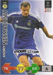 Sticker Andriy Nesmachniy - UEFA Champions League 2009-2010. Super Strikes n. 80 - Panini