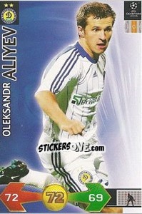 Sticker Oleksandr Aliyev - UEFA Champions League 2009-2010. Super Strikes n. 82 - Panini