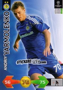 Figurina Andriy Yarmolenko - UEFA Champions League 2009-2010. Super Strikes - Panini