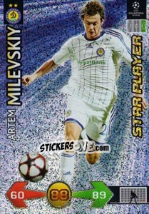 Sticker Artem Milevskiy - UEFA Champions League 2009-2010. Super Strikes n. 88 - Panini