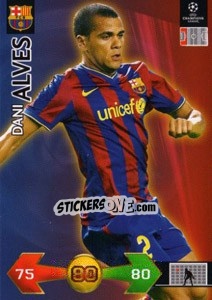 Sticker Alves Dani - UEFA Champions League 2009-2010. Super Strikes - Panini