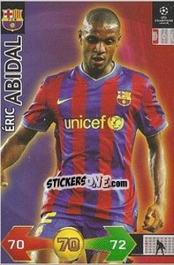 Sticker Abidal Éric - UEFA Champions League 2009-2010. Super Strikes n. 94 - Panini