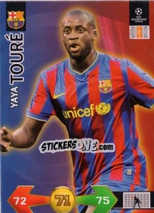Sticker Toure Yaya - UEFA Champions League 2009-2010. Super Strikes n. 97 - Panini