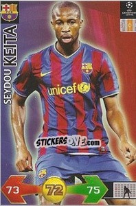 Sticker Keita Seydou - UEFA Champions League 2009-2010. Super Strikes - Panini