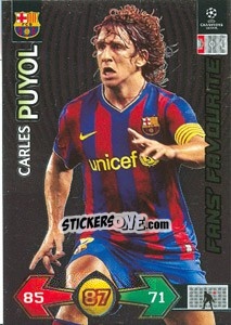 Sticker Puyol Carles - UEFA Champions League 2009-2010. Super Strikes n. 106 - Panini