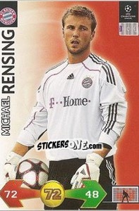 Sticker Rensing Michael - UEFA Champions League 2009-2010. Super Strikes n. 110 - Panini