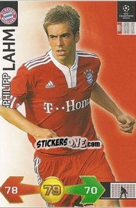 Sticker Lahm Philipp - UEFA Champions League 2009-2010. Super Strikes n. 113 - Panini