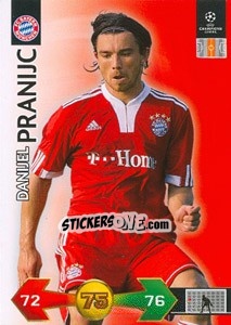 Sticker Pranjic Danijel - UEFA Champions League 2009-2010. Super Strikes n. 116 - Panini