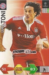 Sticker Toni Luca - UEFA Champions League 2009-2010. Super Strikes - Panini