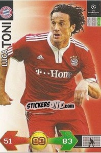 Figurina Toni Luca - UEFA Champions League 2009-2010. Super Strikes - Panini