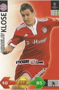 Sticker Klose Miroslav - UEFA Champions League 2009-2010. Super Strikes - Panini