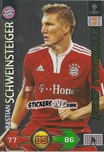 Sticker Schweinsteiger Bastian - UEFA Champions League 2009-2010. Super Strikes - Panini
