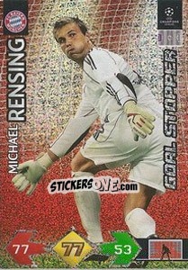 Sticker Rensing Michael - UEFA Champions League 2009-2010. Super Strikes n. 128 - Panini