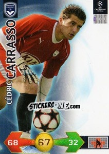 Cromo Carrasso Cedric - UEFA Champions League 2009-2010. Super Strikes n. 130 - Panini