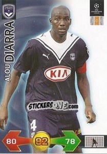 Sticker Diarra Alou - UEFA Champions League 2009-2010. Super Strikes n. 132 - Panini
