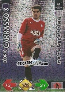 Sticker Carrasso Cedric - UEFA Champions League 2009-2010. Super Strikes - Panini
