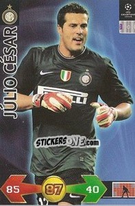 Sticker Cesar Julio - UEFA Champions League 2009-2010. Super Strikes n. 143 - Panini