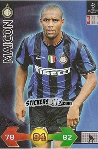 Sticker Maicon - UEFA Champions League 2009-2010. Super Strikes - Panini