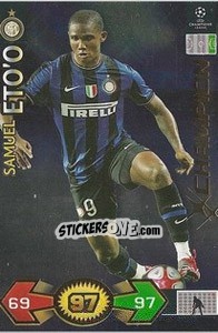 Sticker Eto'O Samuel - UEFA Champions League 2009-2010. Super Strikes n. 156 - Panini