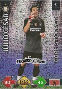 Sticker Cesar Julio - UEFA Champions League 2009-2010. Super Strikes - Panini