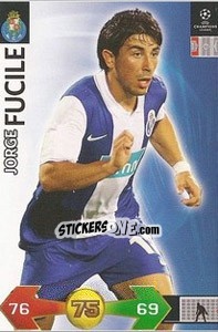 Sticker Fucile Jorge - UEFA Champions League 2009-2010. Super Strikes n. 163 - Panini
