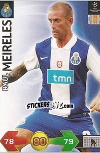 Figurina Meireles Raul - UEFA Champions League 2009-2010. Super Strikes - Panini