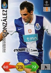 Cromo Gonzalez Mariano - UEFA Champions League 2009-2010. Super Strikes n. 166 - Panini